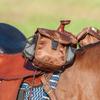 Cashel Quality Deluxe Small Horse Saddle Pommel Horn Bag, Padded Pockets, Camera or Cell Phone Pocket, Brown view 2