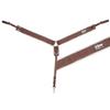 Cashel Nylon Fleece Lined Straight Breast Collar B, Brown, 3/4 view 1