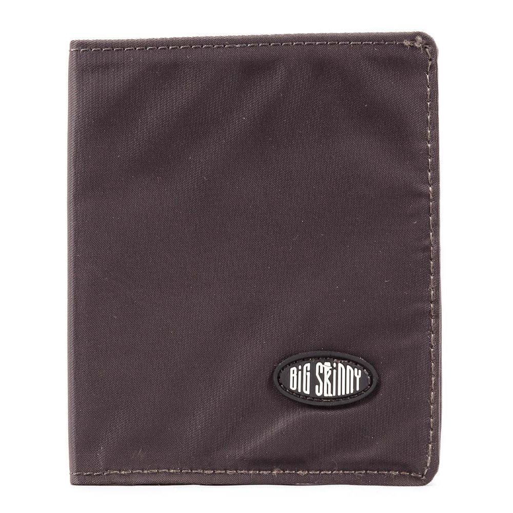 Big Skinny Men's World Bi-Fold Slim Wallet, Holds Up to 35 Cards, Brown