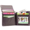 Big Skinny L-Fold Passcase Slim Wallet, Holds Up to 30 Cards, Brown view 3