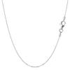 Jewelry Affairs Sterling Silver Rhodium Plated Cable Chain Necklace, 0.6mm, 18" view 1