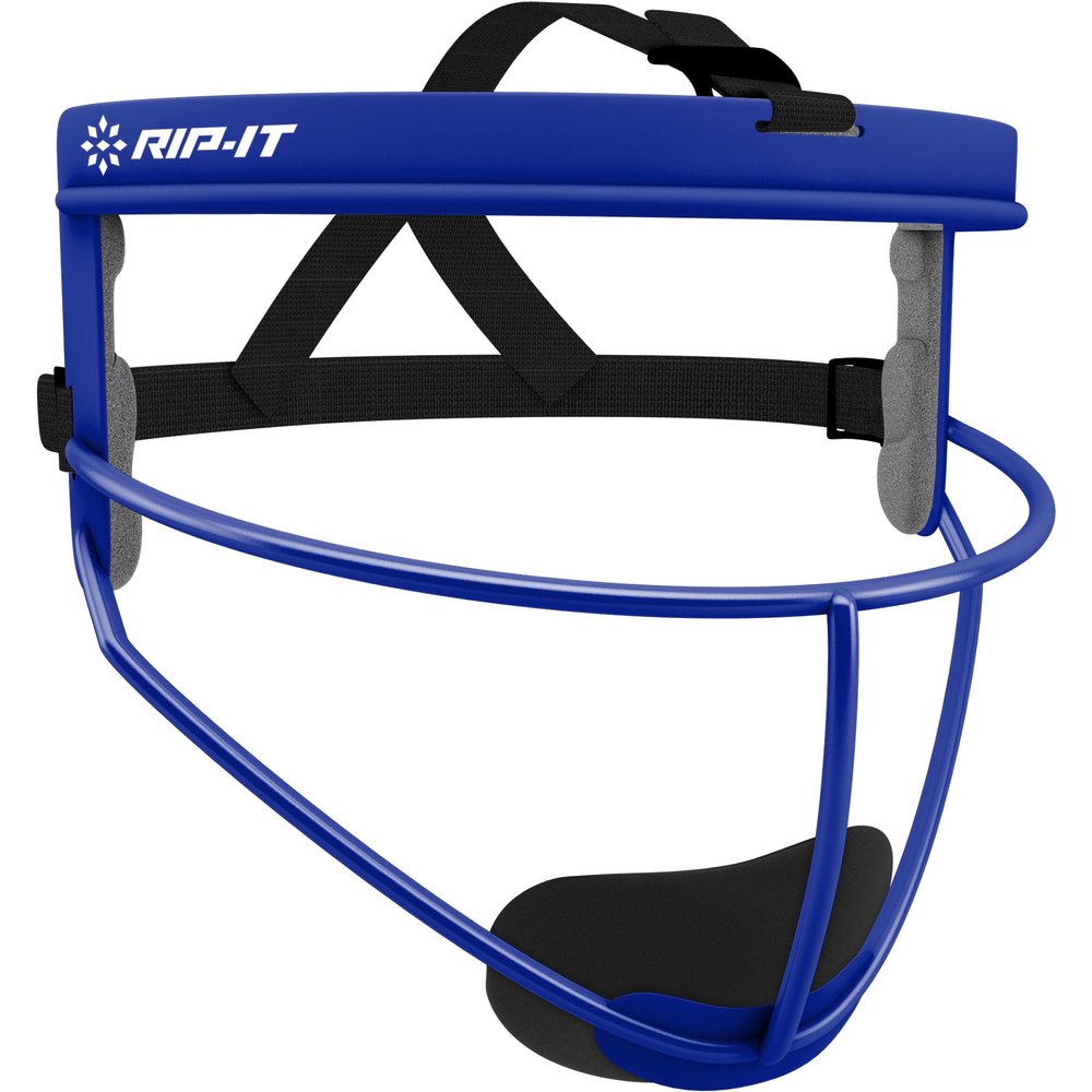 RIP-IT Original Defense Softball Face Mask | Lightweight Protective Softball Fielder's Mask | Youth | Royal