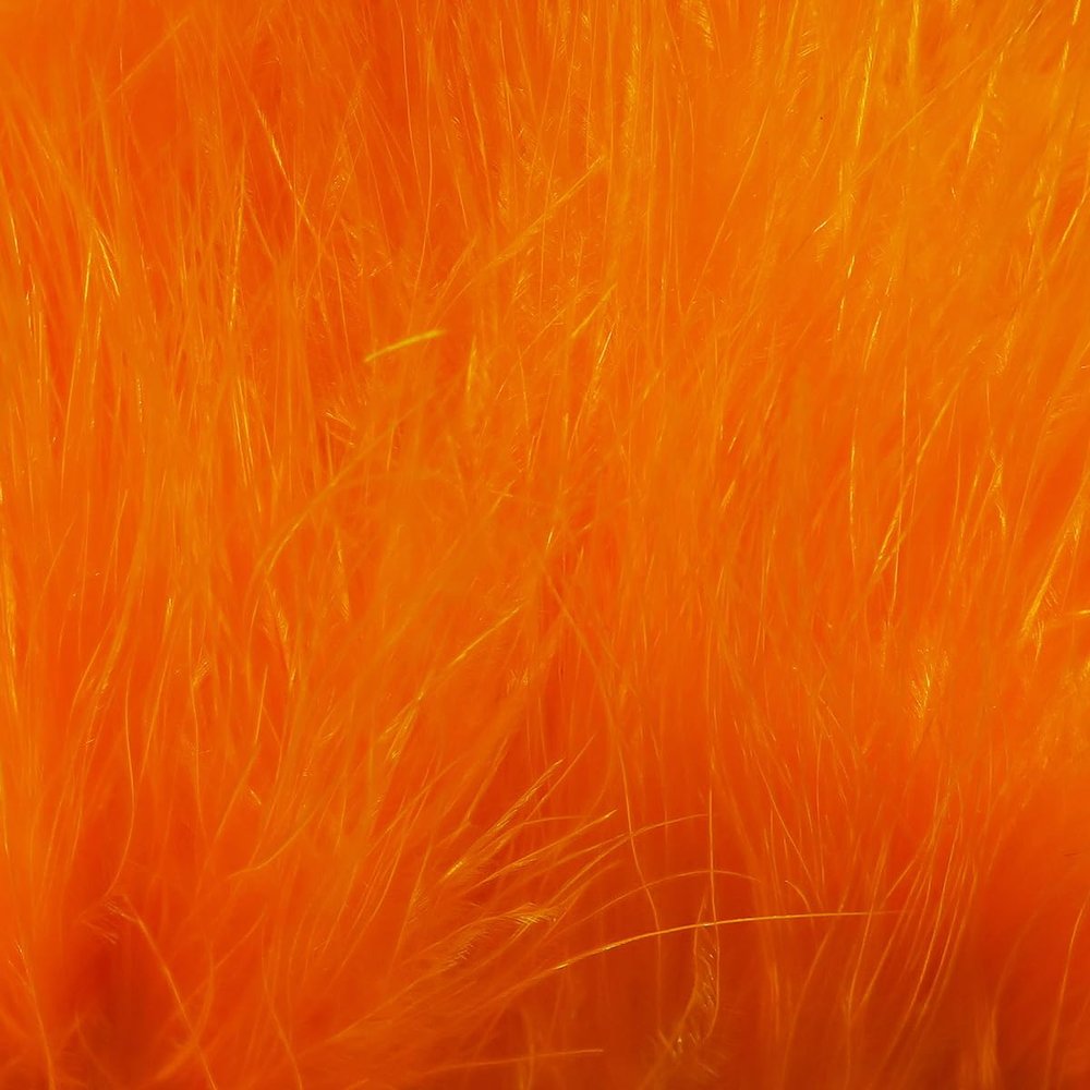 Hareline Fly Tying Marabou Blood Quills - Fl Orange