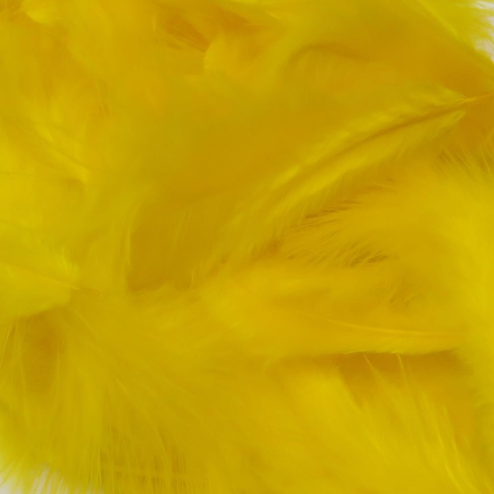 Hareline Fly Tying Mini Marabou - Yellow
