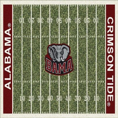 Milliken Alabama College Home Field Area Rug, 7'8" x 10'9"