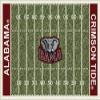 Milliken Alabama College Home Field Area Rug, 7'8" x 10'9" view 1