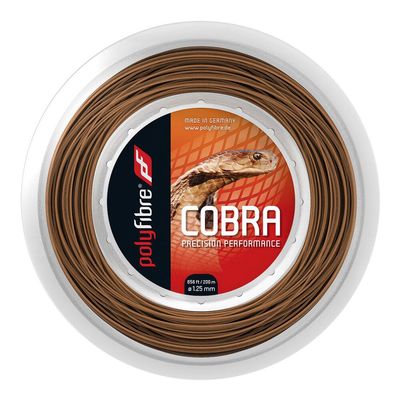 Polyfibre Unisex's Cobra String Reel-Brown/Beige, 1.25 mm/200 m