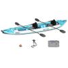 Sea Eagle 465FT Fasttrack Inflatable Kayak V-Bottom 15'3" -3 Person Touring Kayak -Built Bigger, Paddles Faster, Carries More. Light Weight (465FT 2 Person Pro Kayak Package) view 1