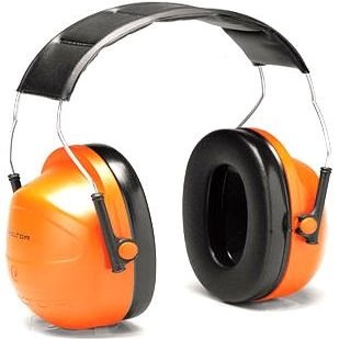 Peltor Optime Earmuffs, Over-the-Head, Orange Hi-Viz H31A 10