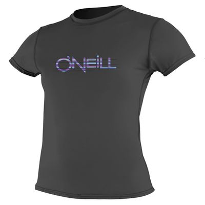 O'Neill Wetsuits Junior's 24-7 Short Sleeve Crew, Black, X-Small