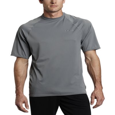 O'Neill Wetsuits Men's 24-7 Short Sleeve Crew, Metal, XX-Large