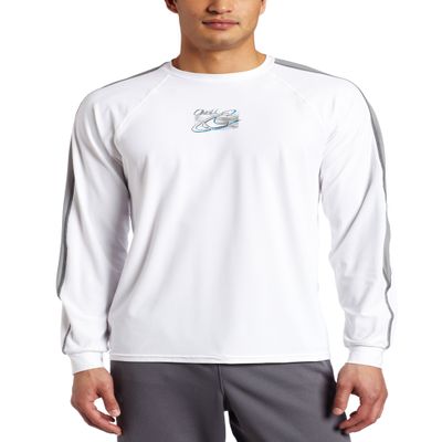 O'Neill Wetsuits Men's 24-7 Tech Long Sleeve Crew, White/Flint/Metal, Small
