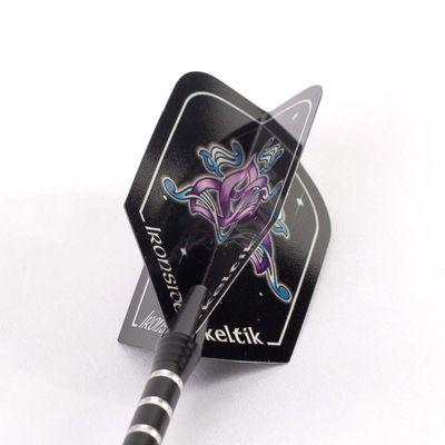 Keltik Unisex_Adult Ironside Slim Dart Shafts, Black, Purple