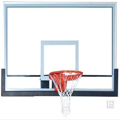 42" x 72" Glass Rectangular Basketball Backboard with Clear View