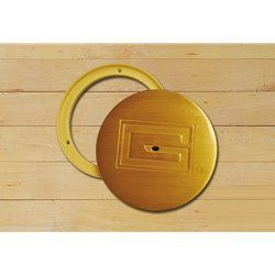 Gared 8" Outside, 6 5/8" Inside Diameter Swivel Chrome Cover Plate