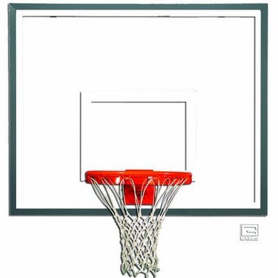42" x 54" Glass Basketball Backboard with Steel Frame