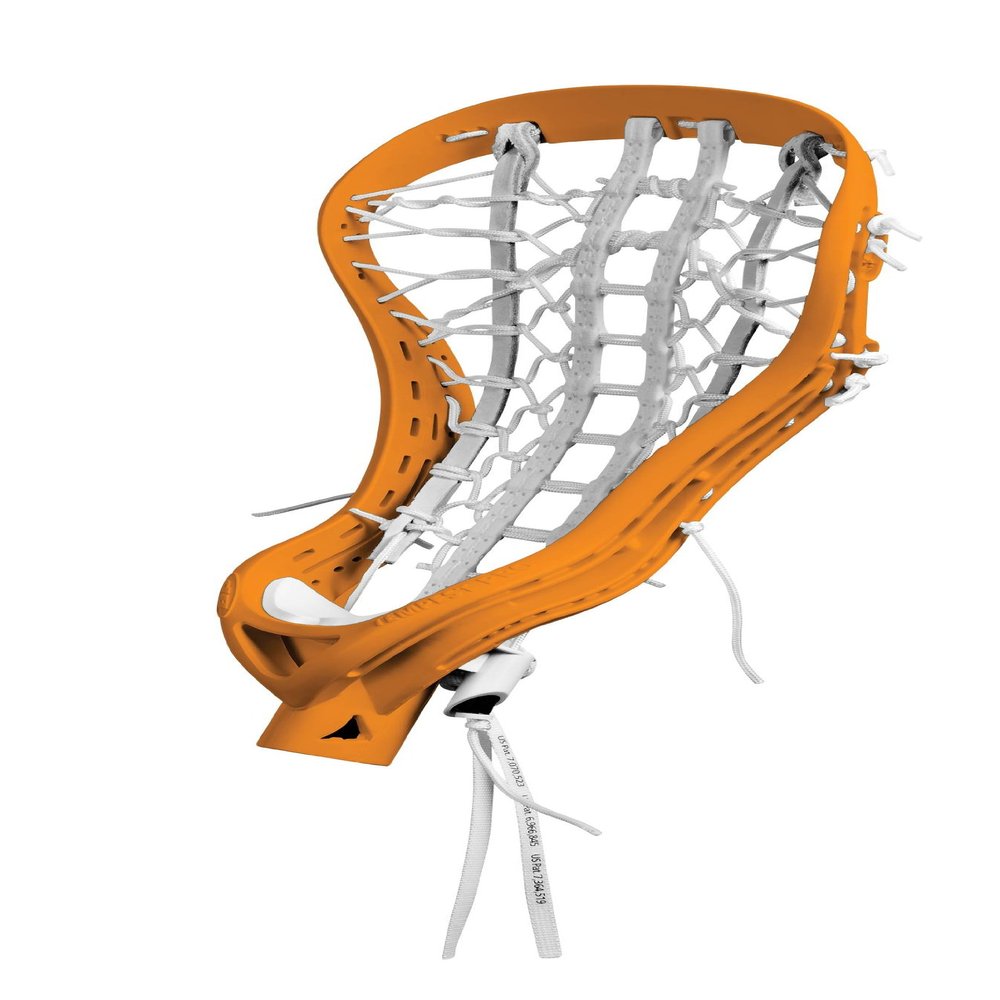 Debeer Lacrosse TEM2HS Gripper Pro Pocket Strung Head (Orange)
