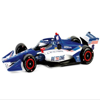 Dallara #8 Linus Lundqvist The American Legion Chip Ganassi Racing (Road Course Configuration) Series (2024) 1/18 Diecast Model Car by Greenlight 11253