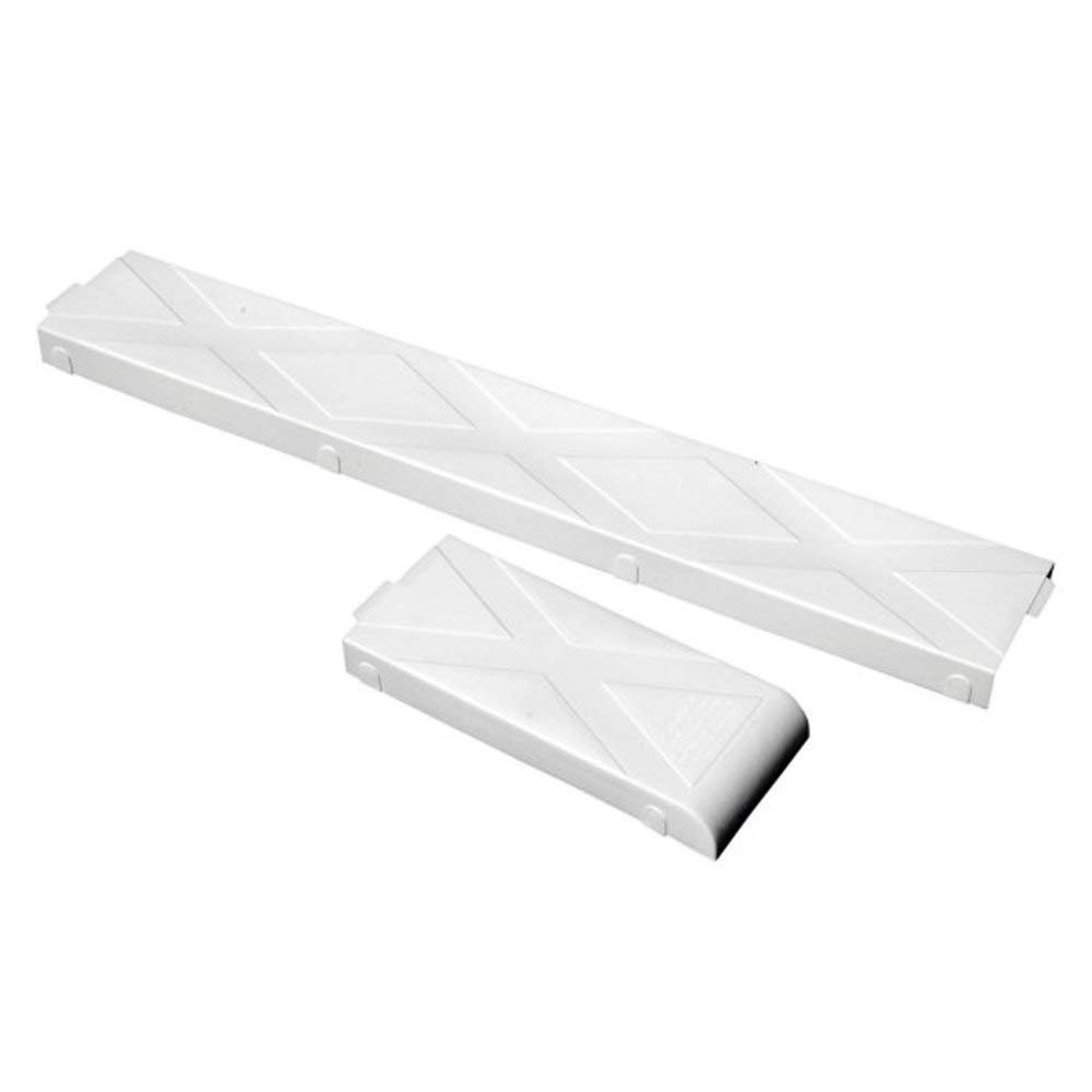 Tie Down Modular Glide On Kit  White  16 Ft Total Coverage  Self-Centering Bunk Glide ONs for 2x6 Boards  Includes 3 Ft & 1 Ft Sections + Mounting Hardware  Part #86296
