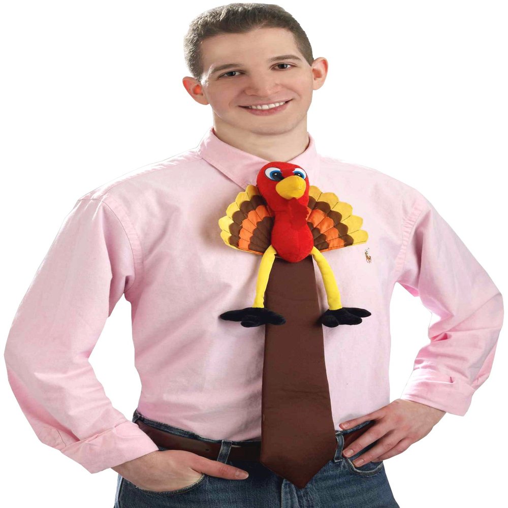 Rubies Turkey Novelty Tie for Adults, Men's No Size Brown