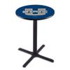 Holland Bar Stool Co. L211-42" Black Wrinkle Utah State Pub Table with 36" Dia. top view 1