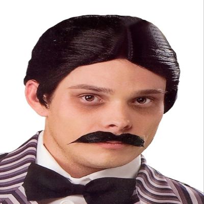 Rubies The Addams Family: Gomez Addams Wig and Mustache Kit for Adults, Men's No Size