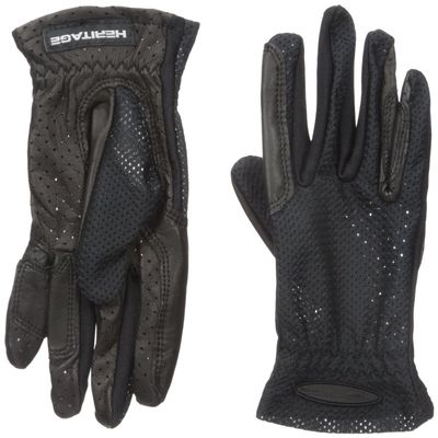 Heritage Pro-Flow Summer Show Gloves, Size 6, Black