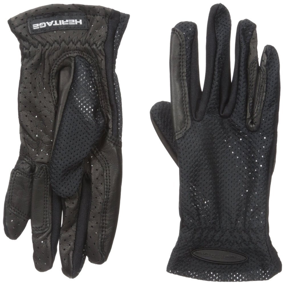 Heritage Pro-Flow Summer Show Gloves, Size 6, Black