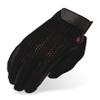 Heritage Crochet Riding Gloves, Size 6, Black view 1