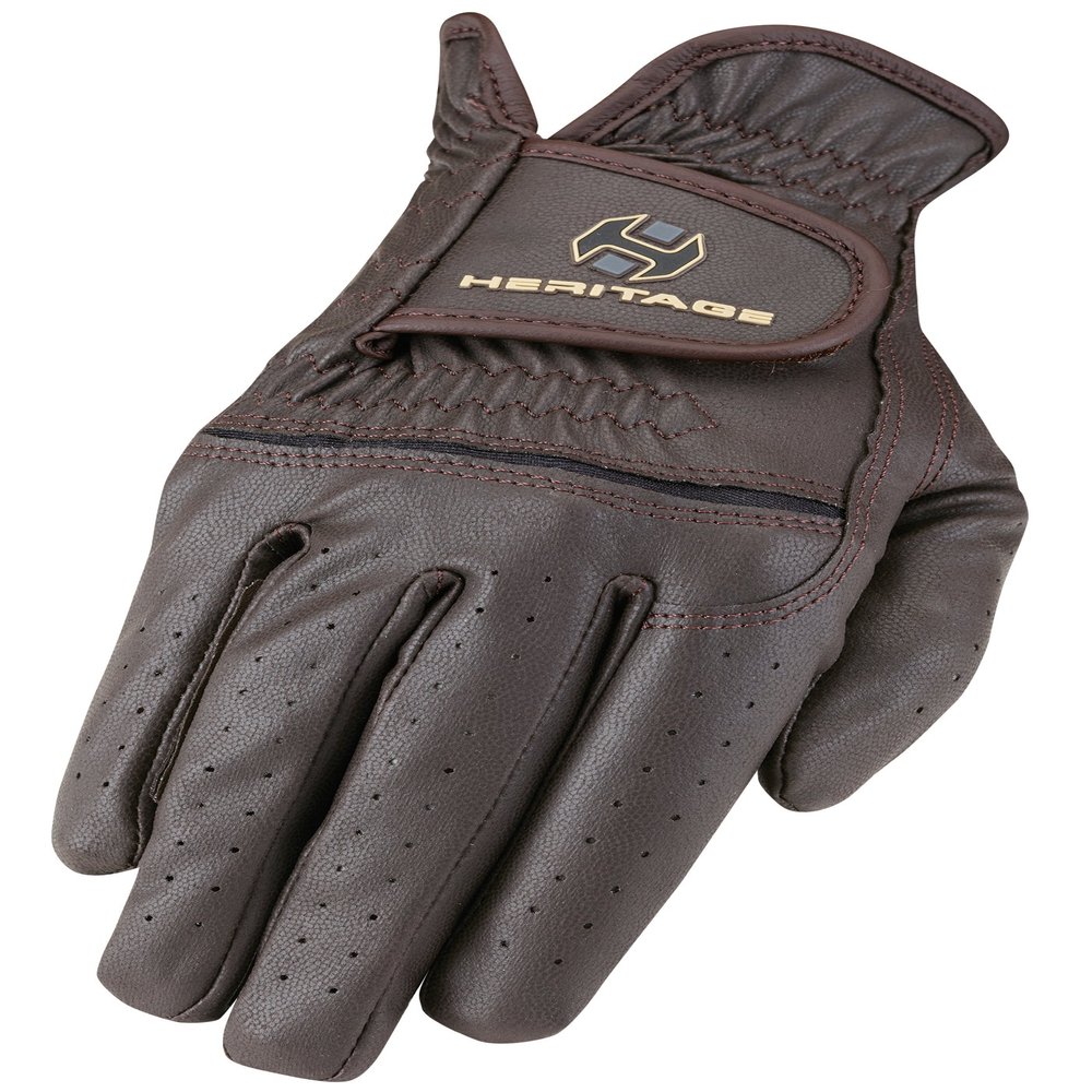 Heritage Premier Show Gloves, Size 10, Brown
