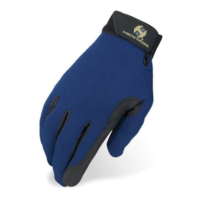 Heritage Performance Gloves, Size 8, Navy