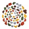 Atomik Rock Climbing Holds Set of 60 Variety Holds in Assorted Earth Tones view 1