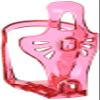 Topeak Mono Cage CX Bottle Holder Clear Red Sonderfarb view 1