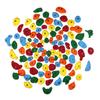 Atomik Rock Climbing Holds Set of 100 Bolt-On Classics in Assorted Bright Tones Includes Jugs, Edges, Pinches, Footholds for Home Walls, Elementary and High School Ages