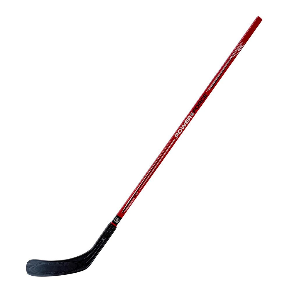 Franklin Sports NHL Power Force Kids Outdoor Hockey Stick - 52 Inch Junior Left Handed Stick for Street + Roller Hockey - Durable Wood Shaft + ABS Blade - Lefty - Assorted Colors