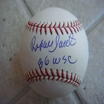 Rafael Santana Signed Baseball - 86 Wsc Official Ml W coa - Autographed Baseballs