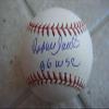 Rafael Santana Signed Baseball - 86 Wsc Official Ml W coa - Autographed Baseballs view 1