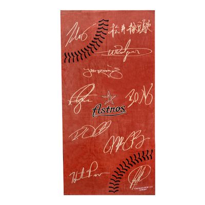 FOCO Houston Astros 30X60 Printed Signature Ball Towel