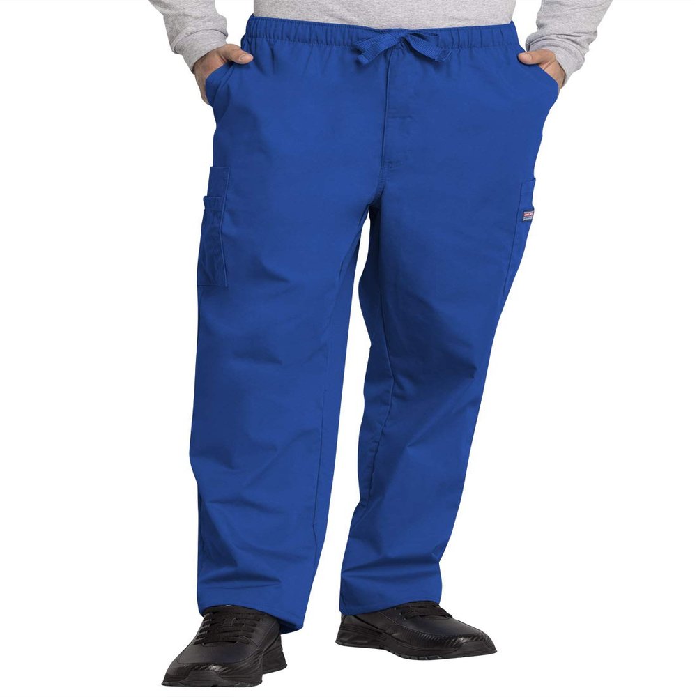 Cherokee Men's Big Originals Cargo Scrubs Pant, Royal, Medium Tall