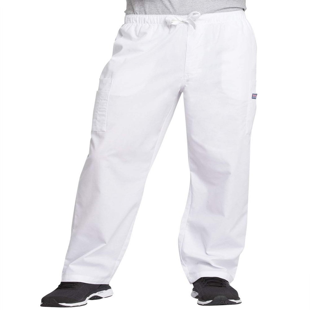 Cherokee Men's Originals Cargo Scrubs Pant, White, X-Large