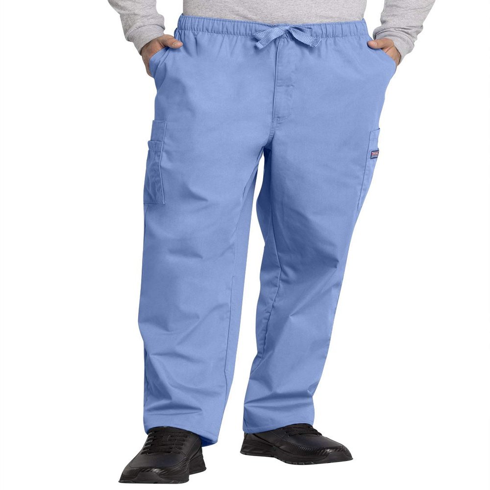 Cherokee Men's Originals Cargo Scrubs Pant, Ceil, Medium