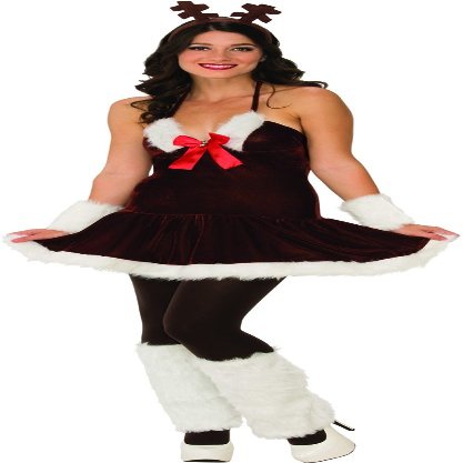 Rubie's Costume Women's Festive Reindeer Dress, Multicolor, Medium