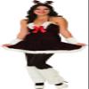 Rubie's Costume Women's Festive Reindeer Dress, Multicolor, Medium view 1