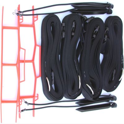 Home Court M819AS Volleyball Adjustable Boundary, Black, 8 m