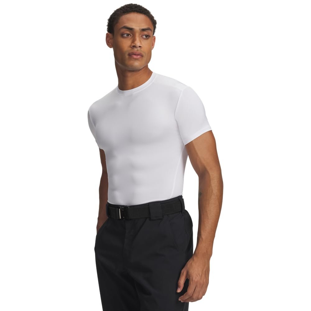 Under Armour Men's Tactical HeatGear Compression Short Sleeve T-Shirt XXX-Large White
