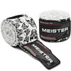 Meister Adult 180" Semi-Elastic Hand Wraps for MMA & Boxing (Pair) - Death Skulls view 1