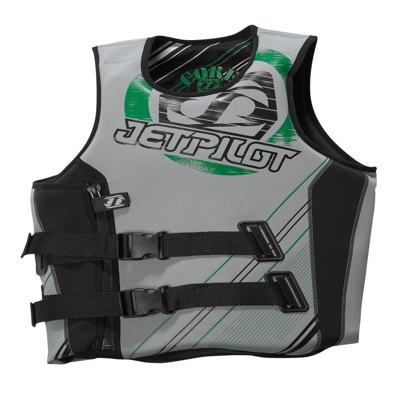 jetpilot Neoprene Core S/E Neo Vest (Silver, Medium)