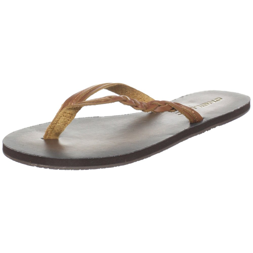 O'Neill Women's Sugar Shack 3 Point Juniors Sandal,Cognac,10 M US