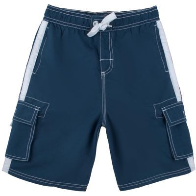 Kanu Surf Little Boys Barracuda Quick Dry Beach Swim Trunk, Barracuda Navy, Large (7)