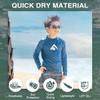 Kanu Surf Boy's Platinum Long-Sleeve Rashguard, Navy, 3T view 2